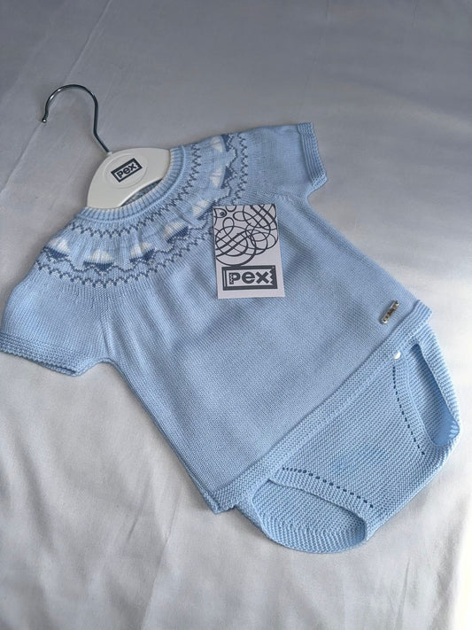 PEX Boat Embroidered Top & Shorts Set