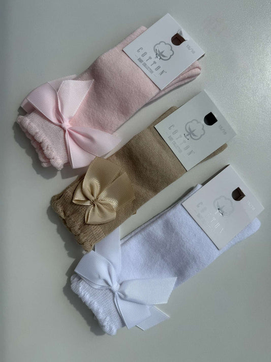 Luxe Bow Socks