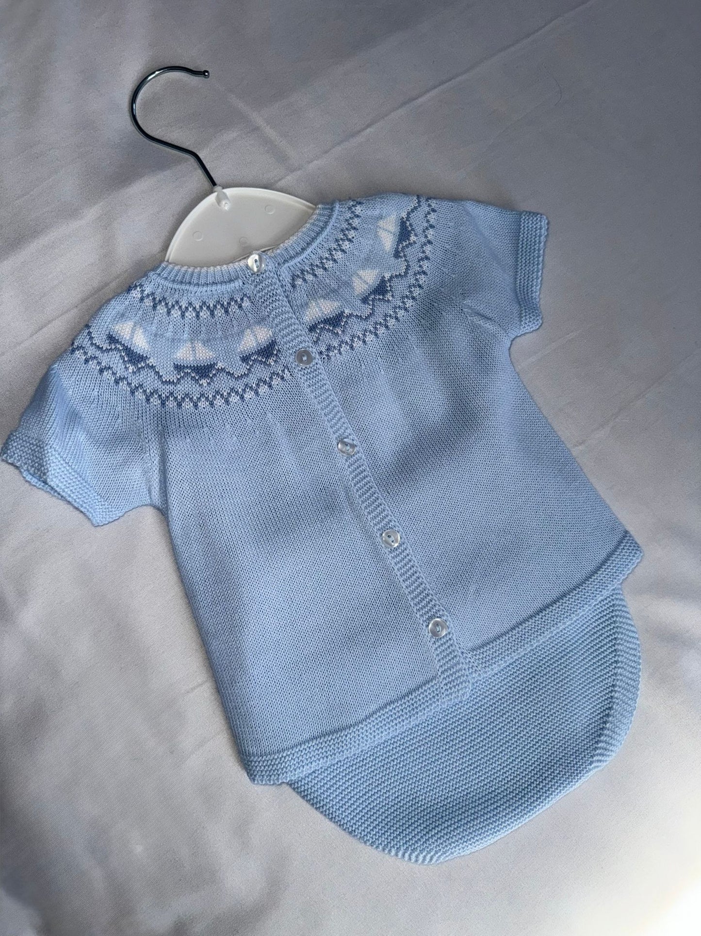 PEX Boat Embroidered Top & Shorts Set