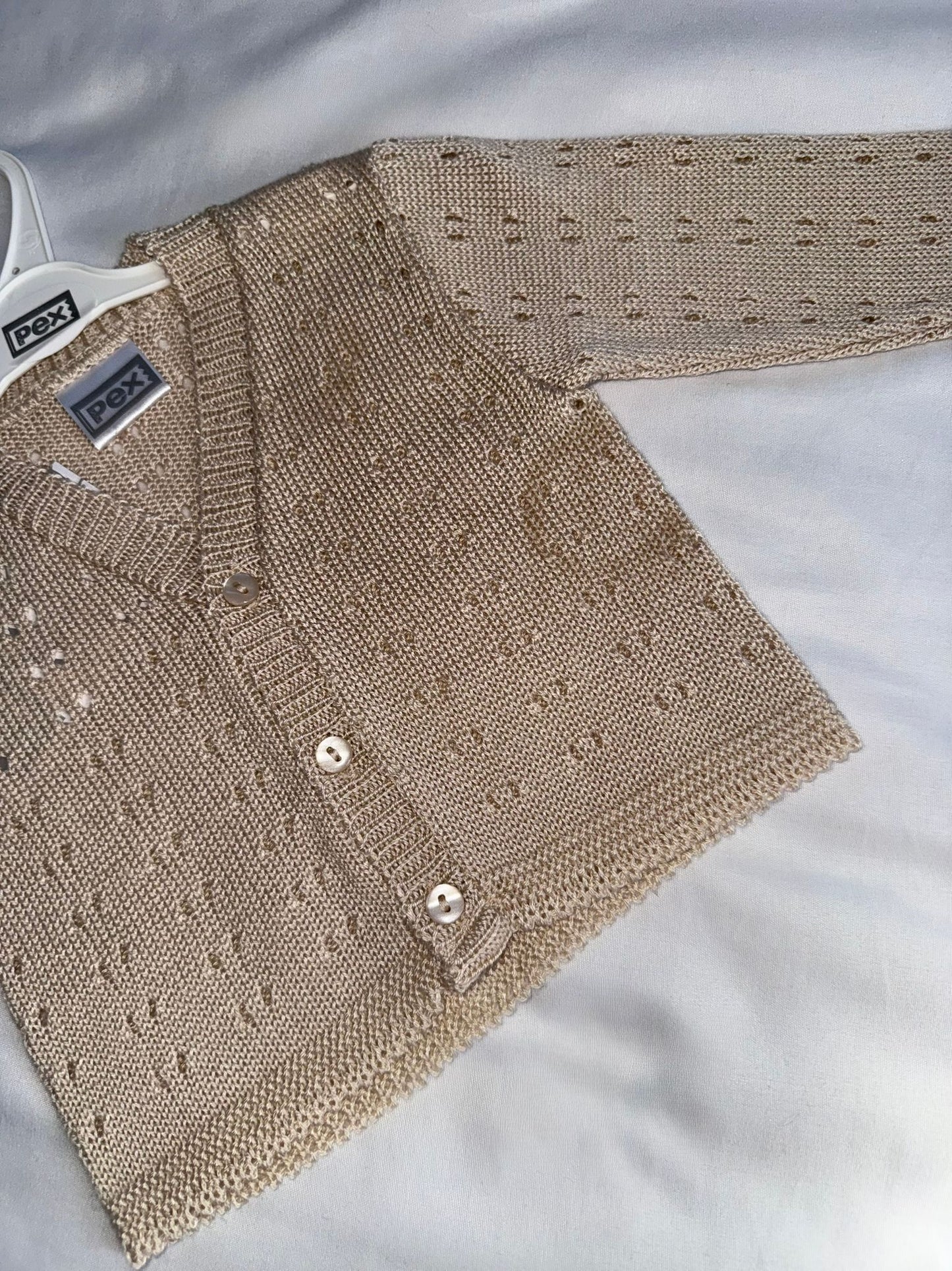 Teddy Knitted Cardigan - Neutral