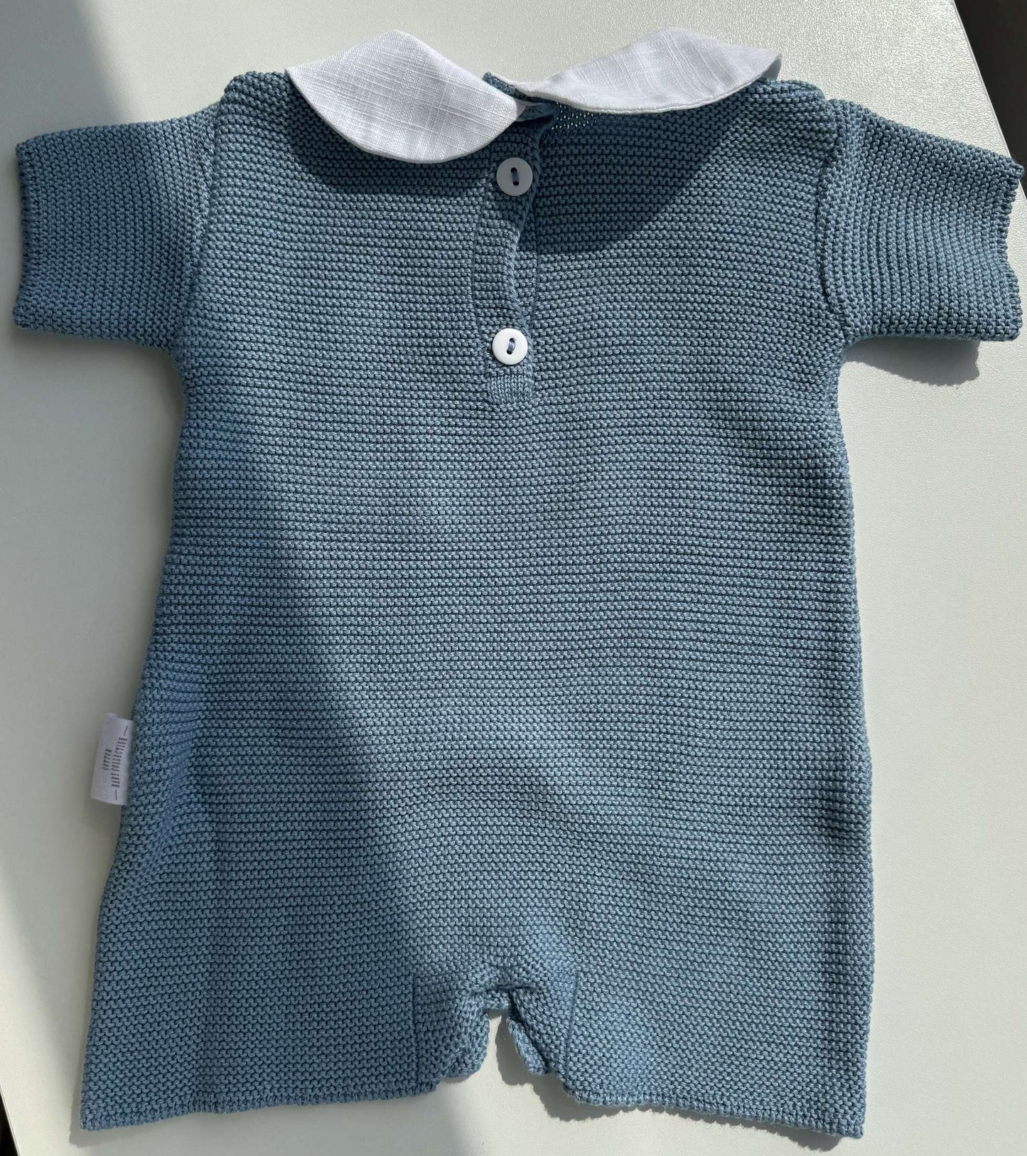 Cotton Charm Romper - Cobalt