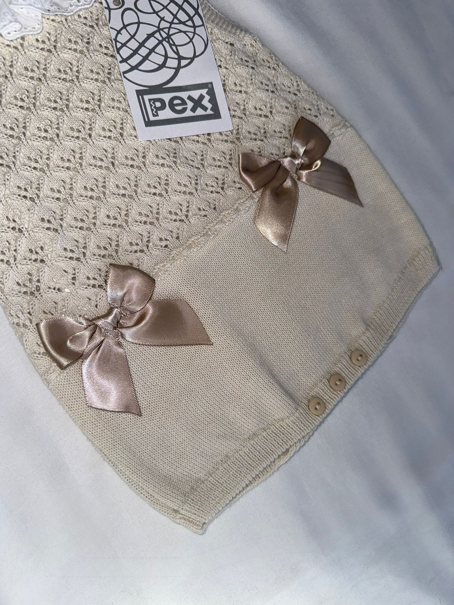 PEX Yasmin Bow Romper - Beige